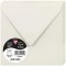 Clairefontaine 5958C - Paquet de 20 Enveloppes Gommees - Format Carre 14x14cm - 120g/m² - Coloris Gris Perle - Invitation Evenem