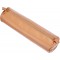 Clairefontaine 8298C - Trousse ronde Ø5,5x22 cm en Veritable Cuir d'Agneau, Naturel