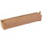 Clairefontaine 8299C - Trousse Scolaire Carre 22x4x4 cm en Veritable Cuir d'Agneau, Naturel