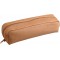 Clairefontaine 8300C - Trousse Scolaire Rectangulaire 22x5x3 cm en Cuir Veritable, Beige