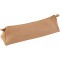 Clairefontaine 8302C - Trousse Scolaire Trapeze 22x6x6 cm en Cuir Veritable, Beige