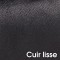 Clairefontaine 8322C - Trousse Scolaire Plate 22x6 cm en Veritable Cuir, Noir