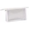 Clairefontaine 8487C - Grande Trousse Scolaire Rectangulaire, Trousse de maquillage 22x4x14 cm, Transparente