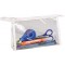 Clairefontaine 8487C - Grande Trousse Scolaire Rectangulaire, Trousse de maquillage 22x4x14 cm, Transparente