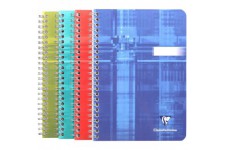 Clairefontaine 8540C Un Cahier a Spirale - A5 14,8x21 cm - 180 Pages Unies Blanches - Papier 90 g - Couverture Carte 