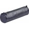 Clairefontaine 8694C - Trousse Scolaire Cuirise Ronde Ø5,5x22 cm en Veritable Cuir irise, Petrole