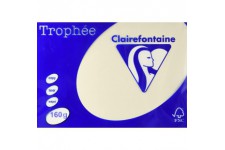 Clairefontaine Trophee Ramette de 250 feuilles papier couleur 160 g A4 Ivoire