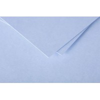 Clairefontaine 11239C - Paquet de 25 Cartes Simples - Format 7x9,5cm - 210g/m² - Coloris Bleu Lavande - Cartons d'Invitation Eve