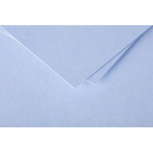 Clairefontaine 11239C - Paquet de 25 Cartes Simples - Format 7x9,5cm - 210g/m² - Coloris Bleu Lavande - Cartons d'Invitation Eve