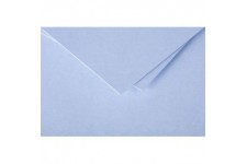 Clairefontaine 11239C - Paquet de 25 Cartes Simples - Format 7x9,5cm - 210g/m² - Coloris Bleu Lavande - Cartons d'Invitation Eve