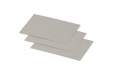 Clairefontaine 11291C - Paquet de 25 Cartes Simples - Format 7x9,5cm - 210g/m² - Coloris Argent - Cartons d'Invitation Evenement