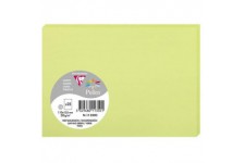 Clairefontaine 11350C - Paquet de 25 Cartes Simples - Format C6 11x15,5cm - 210g/m² - Coloris Vert Bourgeon - Cartons d'Invitati