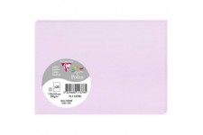 Clairefontaine 11378C - Paquet de 25 Cartes Simples - Format C6 11x15,5cm - 210g/m² - Coloris Lilas - Cartons d'Invitation Evene