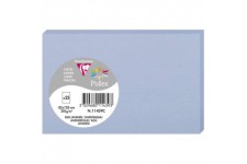Clairefontaine 11439C - Paquet de 25 Cartes Simples - Format 8,2x12,8cm - 210g/m² - Coloris Bleu Lavande - Cartons d'Invitation 