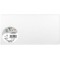Clairefontaine 11585C - Paquet de 25 Cartes Simples - Format DL 10,6x21,3cm - 210g/m² - Coloris Blanc Irise - Cartons d'Invitati