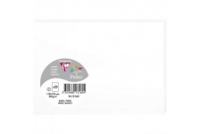Clairefontaine 1316C - Paquet de 25 Cartes Simples - Format C6 11x15,5cm - 210g/m² - Coloris Blanc - Cartons d'Invitation Evenem