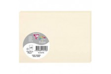 Clairefontaine 1317C - Paquet de 25 Cartes Simples - Format C6 11x15,5cm - 210g/m² - Coloris Ivoire - Cartons d'Invitation Evene