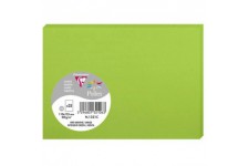 Clairefontaine 1321C - Paquet de 25 Cartes Simples - Format C6 11x15,5cm - 210g/m² - Coloris Vert Menthe - Cartons d'Invitation 