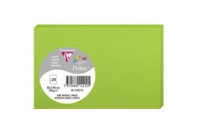 Clairefontaine 1421C - Paquet de 25 Cartes Simples - Format 8,2x12,8cm - 210g/m² - Coloris Vert menthe - Cartons d'Invitation Ev
