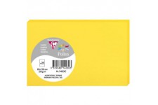 Clairefontaine 1423C - Paquet de 25 Cartes Simples - Format 8,2x12,8cm - 210g/m² - Coloris Jaune Soleil - Cartons d'Invitation E