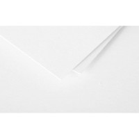 Clairefontaine 1616C - Paquet de 25 Cartes Simples - Format 15,8x22,2cm - 210g/m² - Coloris Blanc - Cartons d'Invitation Eveneme