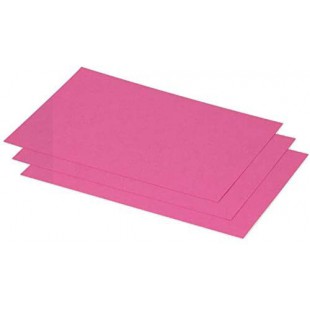 Clairefontaine 1624C - Paquet de 25 Cartes Simples - Format 15,8x22,2cm - 210g/m² - Coloris Rose Fuchsia - Cartons d'Invitation 