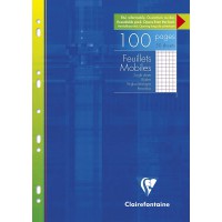 Clairefontaine - Metric - Feuillets mobiles - 21 x 29,7 cm - 100 pages - Blanc