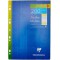 Clairefontaine 17511C - Un etui carton 200 pages Feuillets mobiles perfores 21x29,7cm 90g grands carreaux couleurs assorties (50