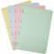 Clairefontaine 17511C - Un etui carton 200 pages Feuillets mobiles perfores 21x29,7cm 90g grands carreaux couleurs assorties (50