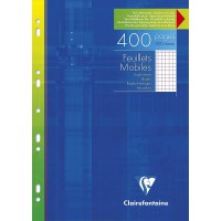 Clairefontaine - Feuillets mobiles - 400 pages - 5X5