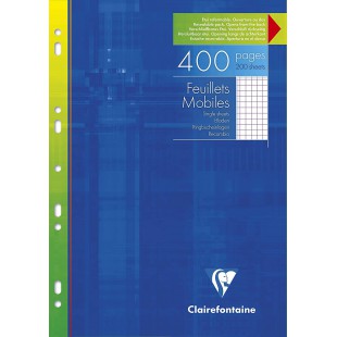 Clairefontaine - Feuillets mobiles - 400 pages - 5X5