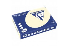 CLAIREFONTAINE Ramette 500 Feuilles Papier 80g A4 210x297 mm Certifie FSC IVOIRE