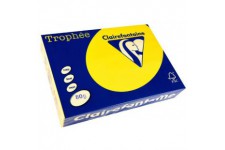 Clairefontaine Trophee Ramette de 500 feuilles papier couleur 80 g A4 Jaune soleil