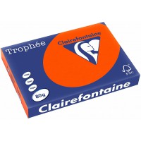 Clairefontaine Trophee Ramette de 500 feuilles papier couleur 80 g A3 Rouge cardinal