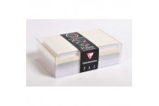 Clairefontaine 20841C - Correspondance Pollen - Coffret 40 Enveloppes 9x14cm + 40 Cartes Simples 8,2x12,8cm - Theme M