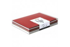 Clairefontaine 20900C - Coffret de 20 Enveloppes Auto-Adhesives, Format C6 (11,4x16,2cm) + 20 Cartes Simples, Format 11x15,5cm -