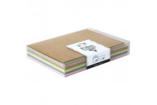 Clairefontaine 20901C - Coffret de 20 Enveloppes Auto-Adhesives, Format C6 (11,4x16,2cm) + 20 Cartes Simples, Format 11x15,5cm -