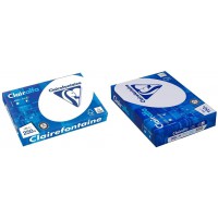 Clairefontaine 2230 C - Ramette de 125 Feuilles De Papier Blanc A4 250g & 2618C Papier d'imprimante Clairalfa opaque 