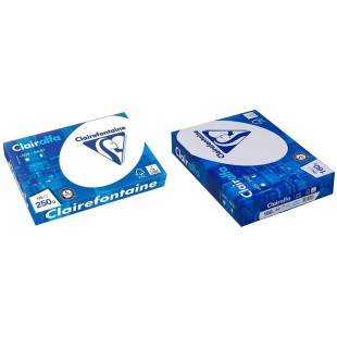 Clairefontaine 2230 C - Ramette de 125 Feuilles De Papier Blanc A4 250g & 2618C Papier d'imprimante Clairalfa opaque 