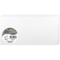 Clairefontaine 22585C - Un paquet de 25 cartes pliees Pollen 10,6x21,3 cm 210g, Blanc irise