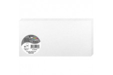 Clairefontaine 22585C - Un paquet de 25 cartes pliees Pollen 10,6x21,3 cm 210g, Blanc irise