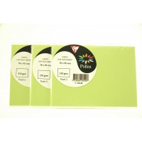 Clairefontaine 26240C - Sachet de 5 Cartes Simples - Format 7x9,5cm - 210g/m² - Coloris Vert Bourgeon - Invitation Evenements et