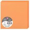 Clairefontaine 2836C - Paquet de 25 Cartes Doubles - Format Carre 13,5x13,5cm - 210g/m² - Coloris Clementine - Cartons d'Invitat