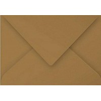 Clairefontaine 29000C - Un paquet de 20 enveloppes Pollen gommees 7,5x10 cm 120g, Kraft brun