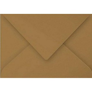 Clairefontaine 29000C - Un paquet de 20 enveloppes Pollen gommees 7,5x10 cm 120g, Kraft brun