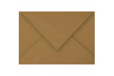 Clairefontaine 29000C - Un paquet de 20 enveloppes Pollen gommees 7,5x10 cm 120g, Kraft brun
