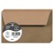 Clairefontaine 29001C - Un paquet de 20 enveloppes Pollen auto-adhesives 9x14 cm 120g, Kraft brun