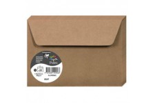 Clairefontaine 29006C - Un paquet de 20 enveloppes Pollen auto-adhesives 11,4x16,2 cm 120g, Kraft brun