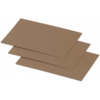 Clairefontaine 29010C - Un paquet de 25 cartes Pollen 7x9,5 cm 210g, Kraft brun