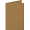 Clairefontaine 29026C - Un paquet de 25 cartes pliees Pollen 11x15,5 cm 210g, Kraft brun